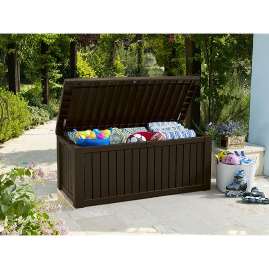 Keter Rockwood Storage Box 570 L – Brown