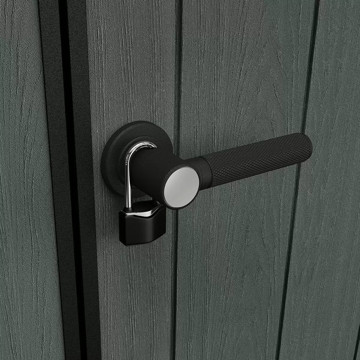 Keter 9×7 Cortina Heavy Duty Plastic Pent Shed – Dark Green