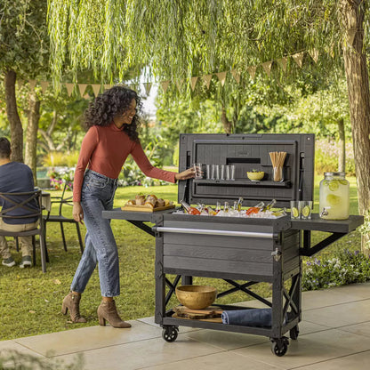Keter 85 Litre Patio Cooler and Beverage Cart