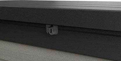 Denali 100 Gallon Resin Large Deck Box – Grey / Black