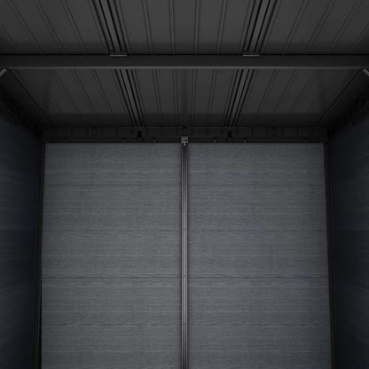 Keter 11x7 Cortina Heavy Duty Plastic Pent Shed – Dark Grey