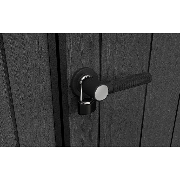 Keter 7×7 Cortina Heavy Duty Plastic Pent Shed – Dark Grey