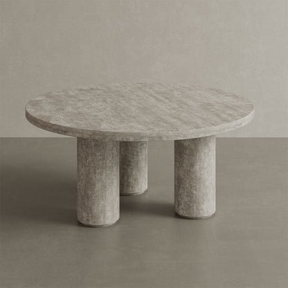 Casoli Travertine Coffee Table – White
