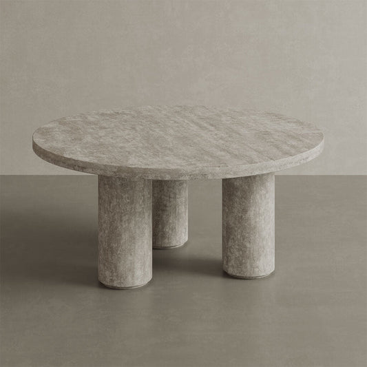 Casoli Travertine Coffee Table – White