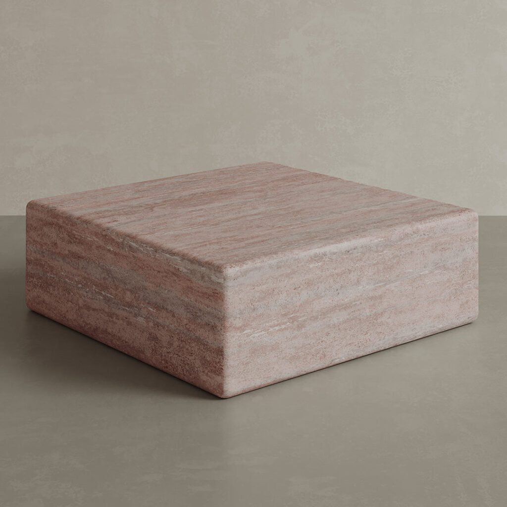 Cerazo Travertine Coffee Table – Red
