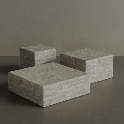Cerazo Travertine Coffee Table – White