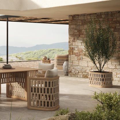 N2 Planter – Light Teak