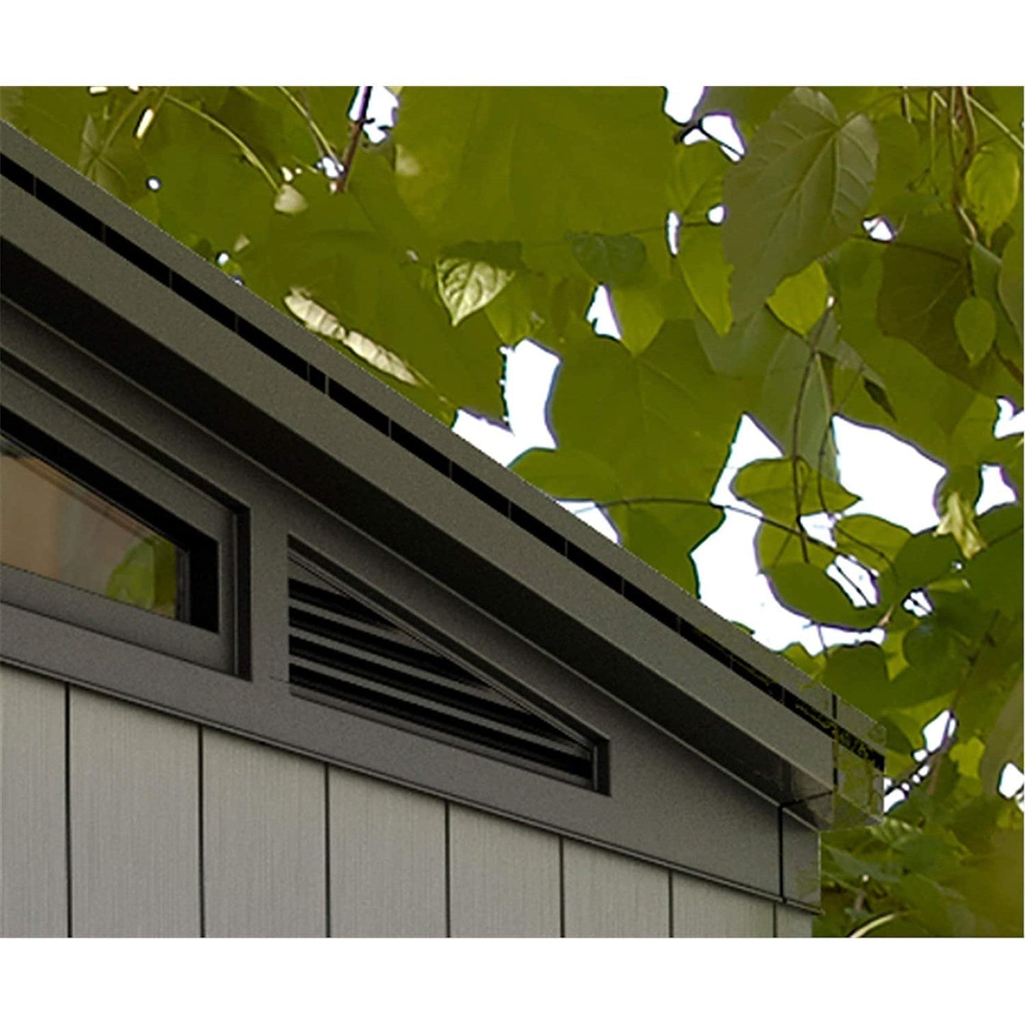 Keter 11x7 Artisan Heavy Duty Plastic Pent Shed – Grey