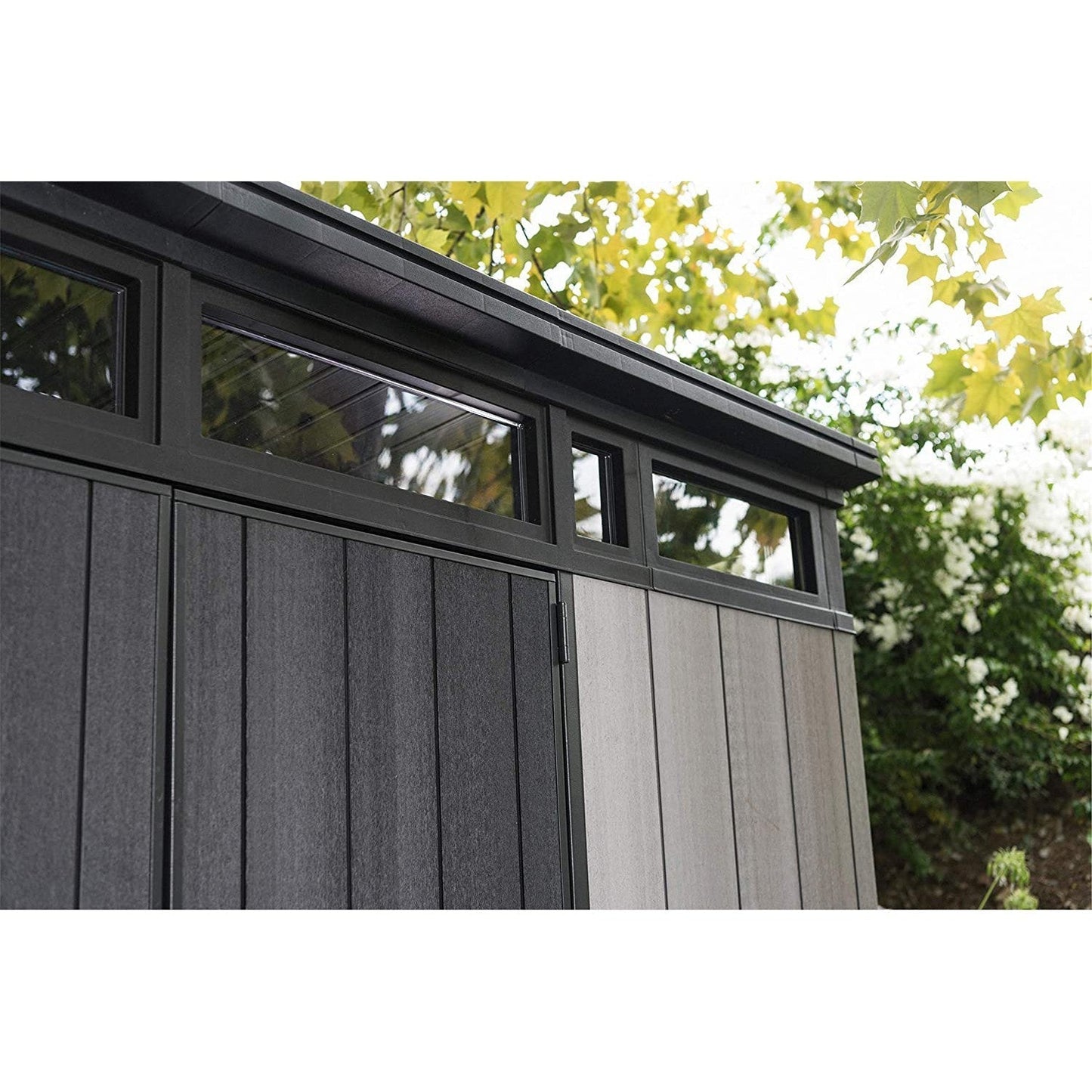 Keter 11x7 Artisan Heavy Duty Plastic Pent Shed – Grey