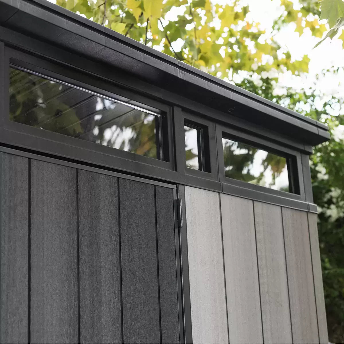 Keter 9×7 Artisan Heavy Duty Plastic Pent Shed – Grey