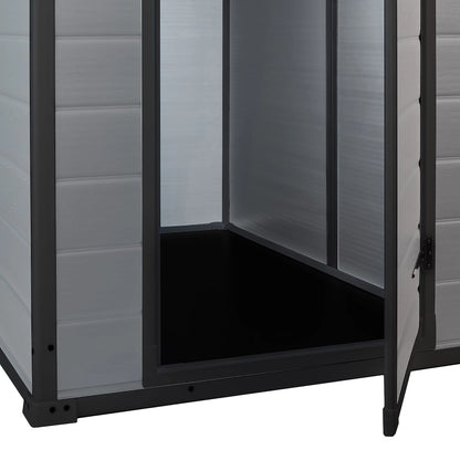Klikstrom Senner 6×4 ft Pent Grey Shed with Floor & Window