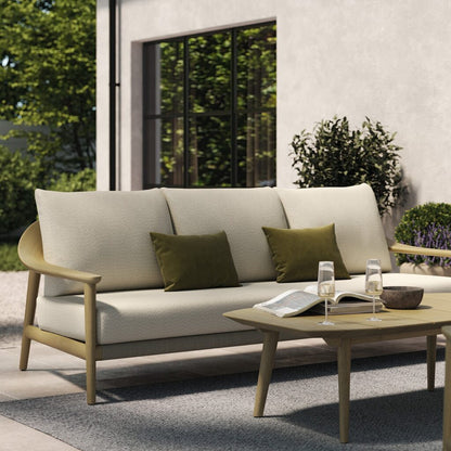 N1 Three Seater Sofa – Light Teak