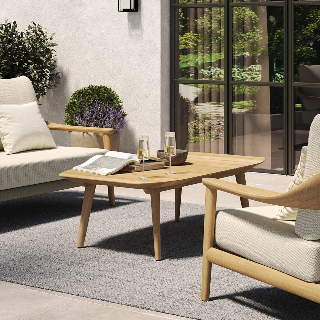 N1 Coffee Table – Light Teak