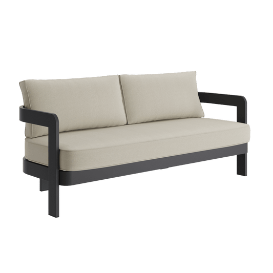 N3 Kohl Three Seater Sofa – Sand Canvas
