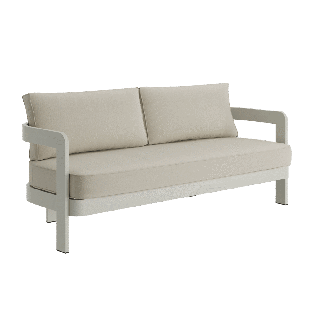 N3 Taupe Three Seater Sofa – Sand Canvas