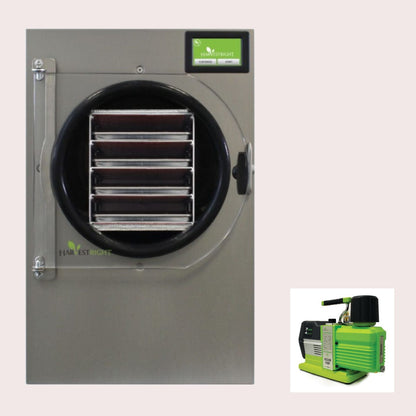 Harvest Right | Home Freeze Dryer Medium with Premier Oil Vacuum Pump and Mylar Starter Kit Freeze