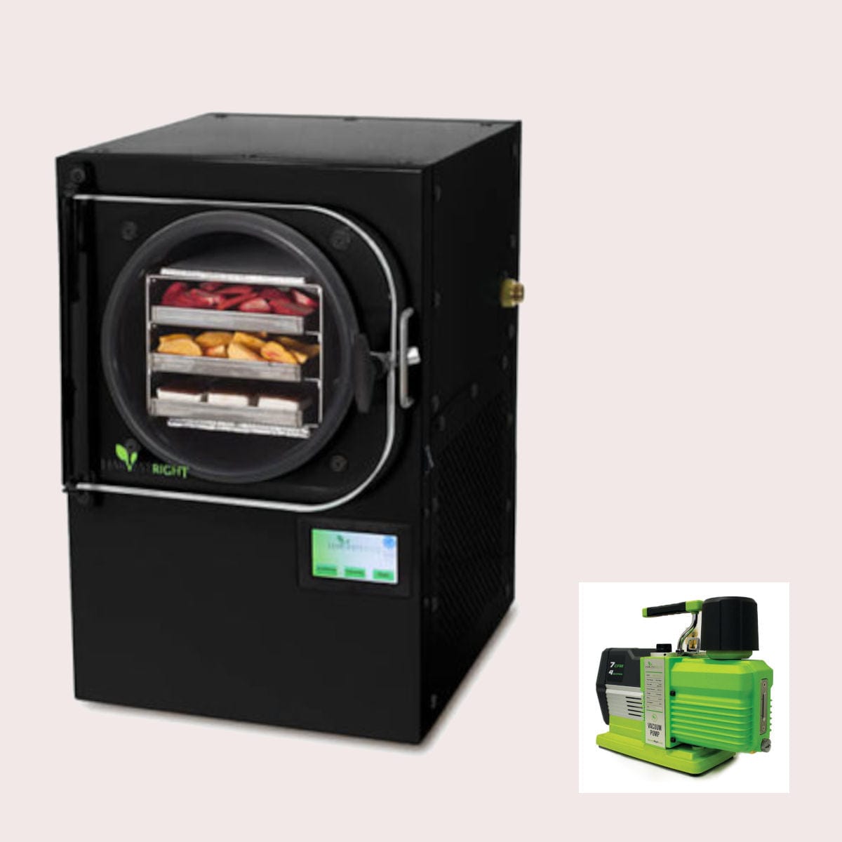 Harvest Right | Home Freeze Dryer Small with Premier Oil Vacuum Pump and Mylar Starter Kit Freeze