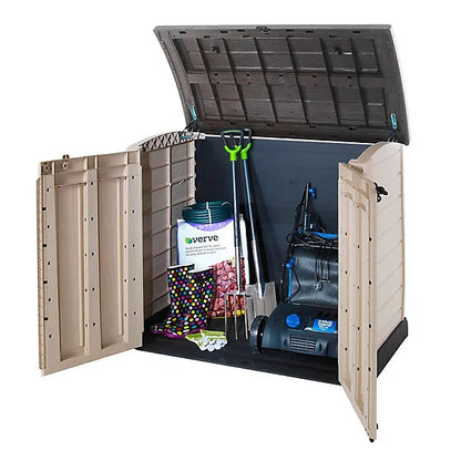 Keter Store-It-Out ARC 1200 L Garden Storage Box – Beige & Brown