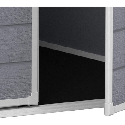 Keter 6×6 Manor Plastic Pent Garden Storage Shed – Grey